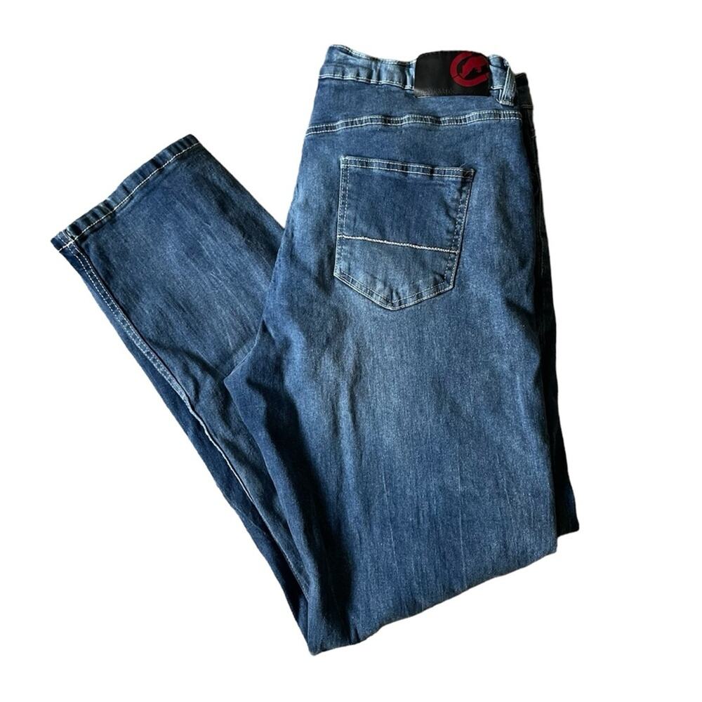Y2K ECKO UNLTD Men Vintage Jeans Athletic Straight Leg size 38 Baggy Streetwear